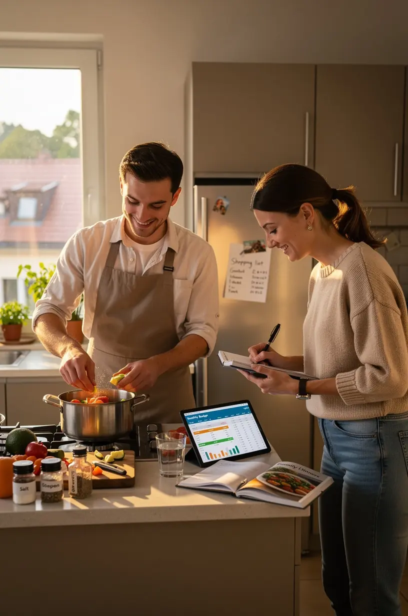 Obrázek pracovního stolu s osobními finančními dokumenty a perem.